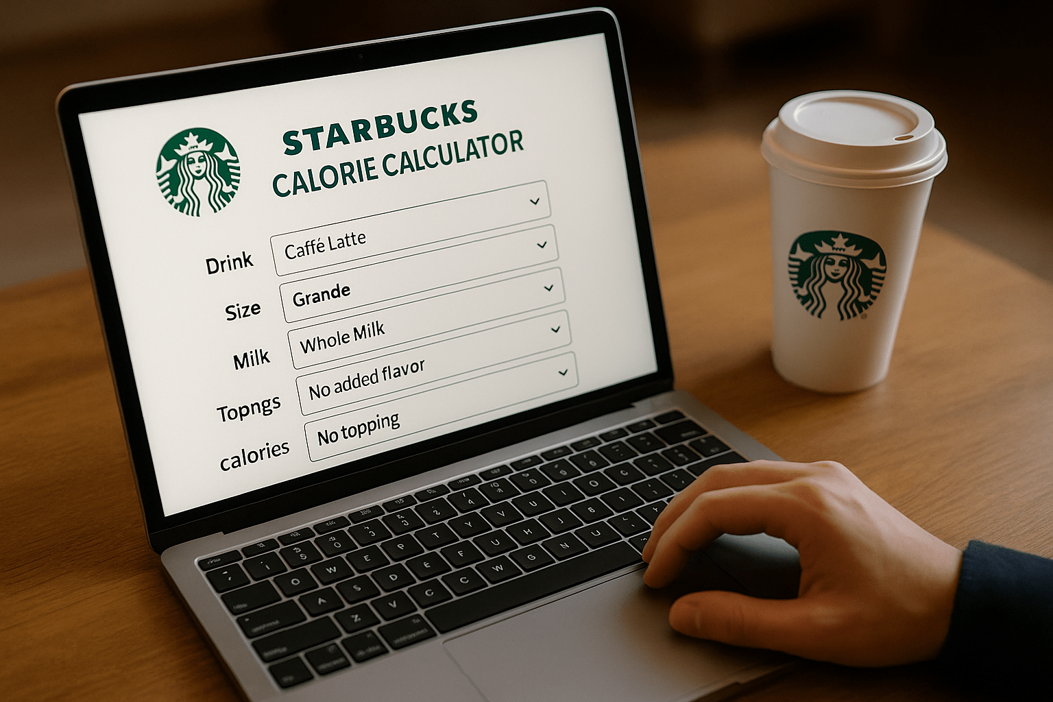 starbucks calorie calculator