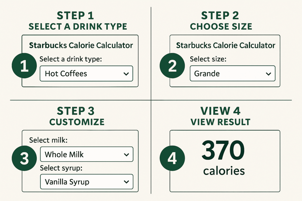 starbucks calorie calculator